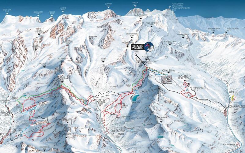Liftkort - Monterosa Freeride Paradise