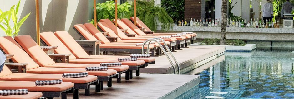 Pool på hotell Loligo Resort Hua Hin i Thailand.