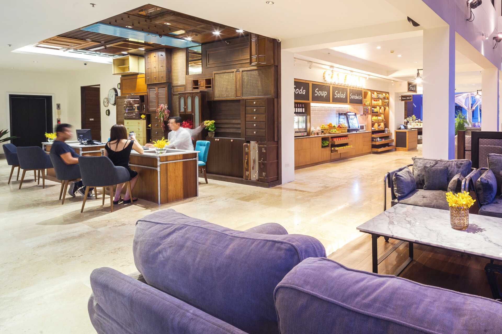 Lobby på hotell Loligo Resort Hua Hin i Thailand.