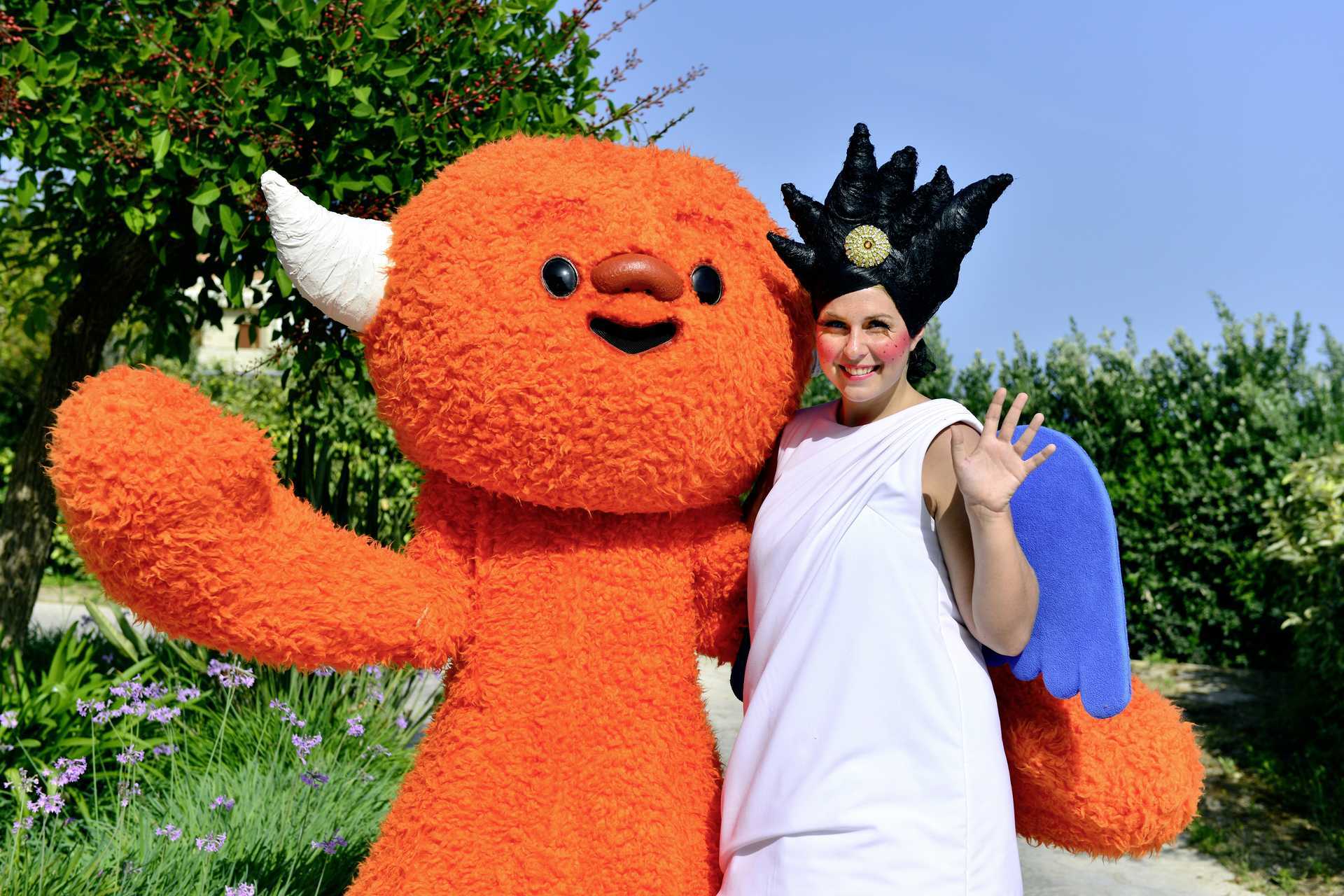 Polly & Mino, barnens favoriter, finns på Lopesan Baobab Resort, Gran Canaria.