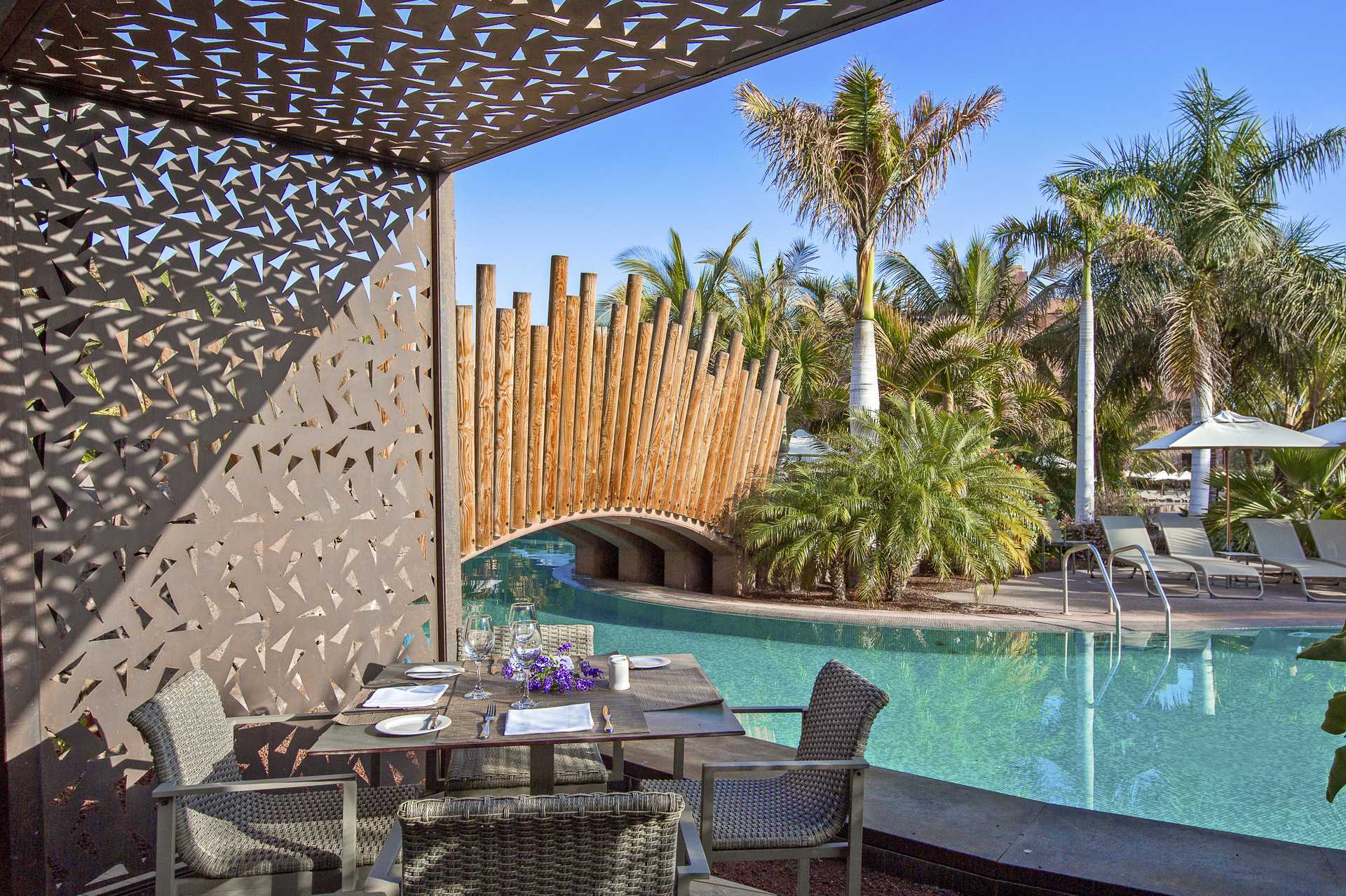 Restaurang Pilipili på Lopesan Baobab Resort i Meloneras, Gran Canaria.