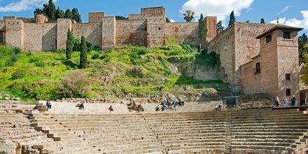 Den romerska teatern i Malaga, Spanien.
