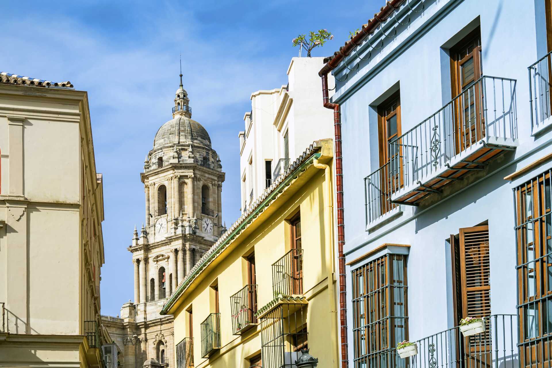 Gamla stan i Malaga, Spanien.