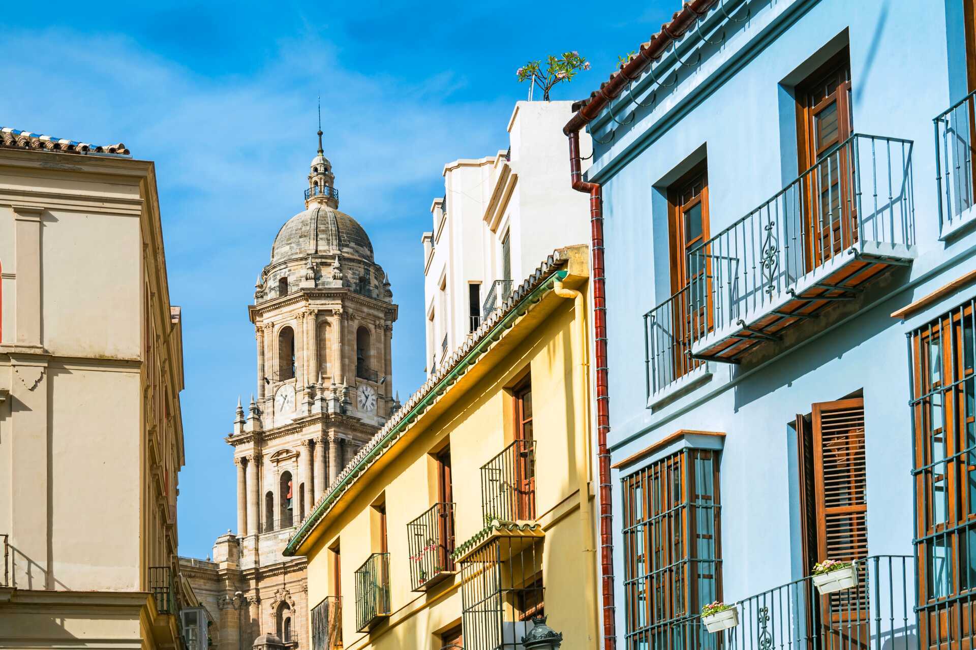 Gamla stan i Malaga, Spanien.