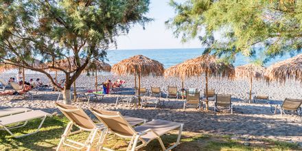 Strand i Maleme på Kreta, Grekland.