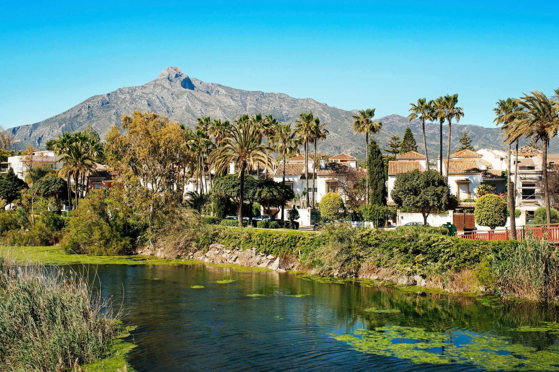 Flod i Marbella, Spanien.
