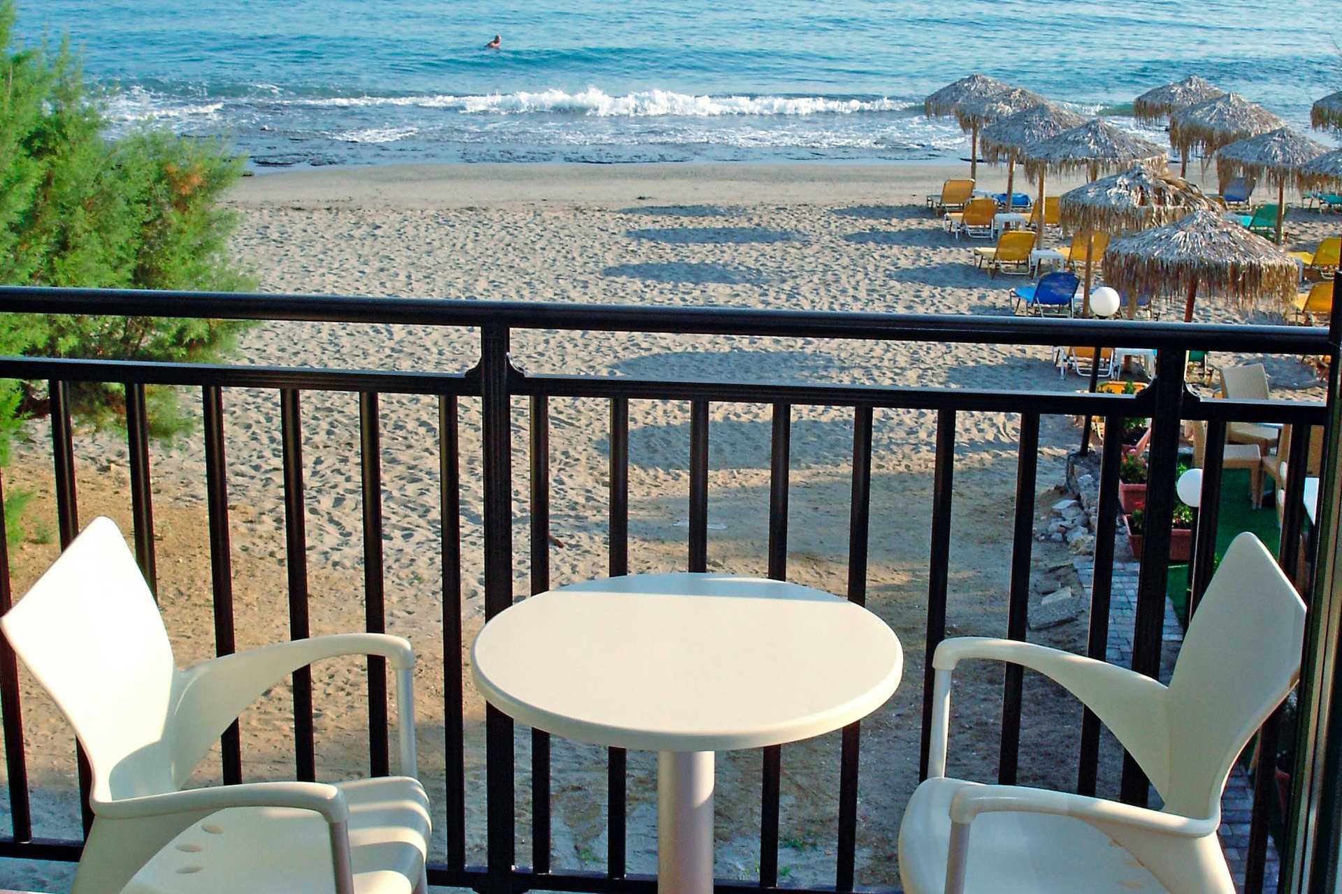 Balkong på Margarita Beach Resort GD's Hotels i Agia Marina.