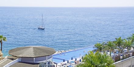 Poolområde på Marina Suites i Puerto Rico på Gran Canaria.