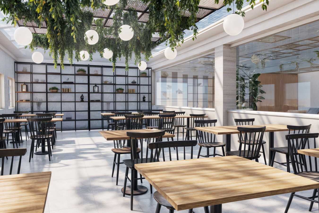 Bilden är en illustration om hur restaurangen kommer att se ut efter renoveringen. 