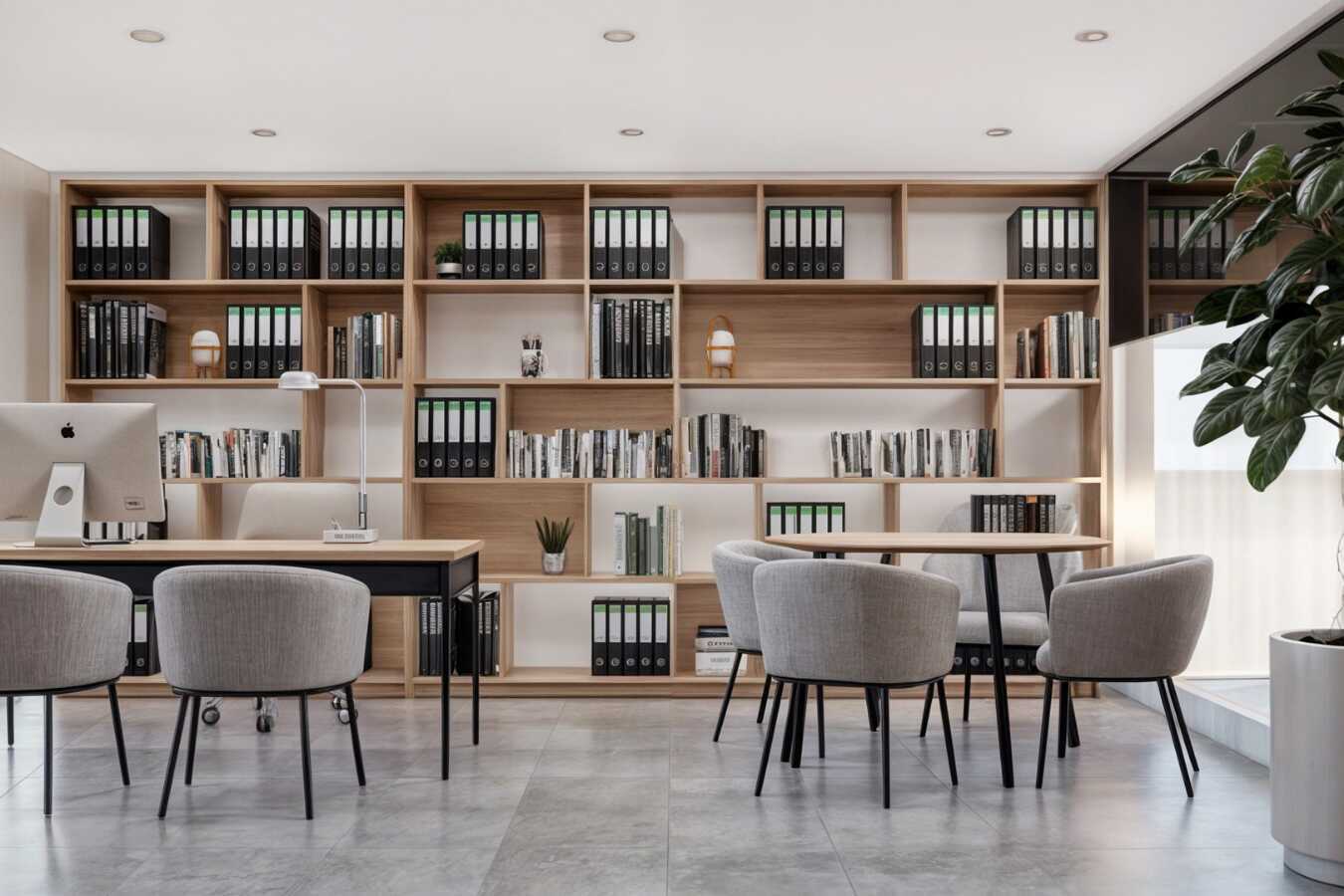 Bilden är en illustration om hur receptionen/lobbyn kommer att se ut efter renoveringen.