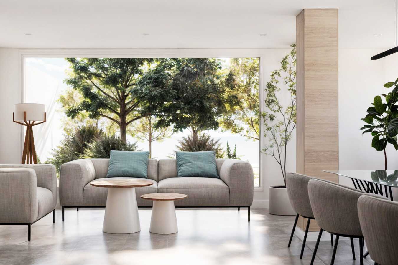 Bilden är en illustration om hur receptionen/lobbyn kommer att se ut efter renoveringen.