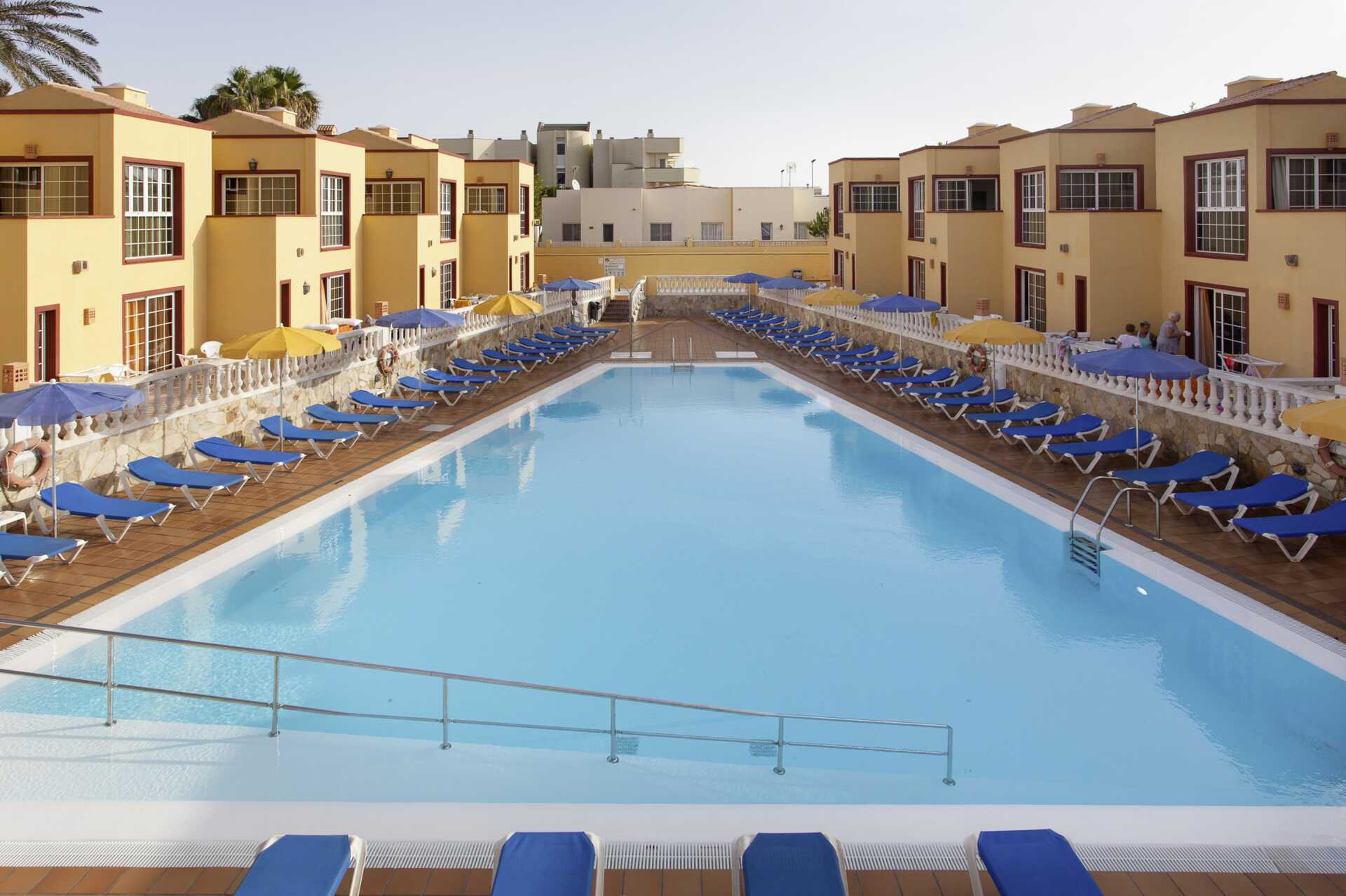 Poolen på hotell  Maxorata Beach i Corralejo, Fuerteventura.