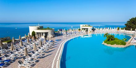 Poolområdet på hotell Melas Resort i Side, Turkiet.