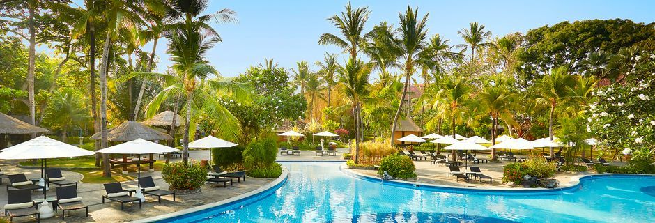 Pool på hotell Melia Bali Villas & Spa i Nusa Dua, Bali.