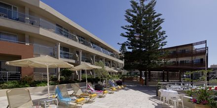 Solsängar på hotell Minos i Rethymnon, Kreta.