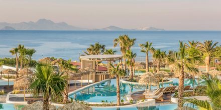 Poolområdet på hotell Mitsis Norida Beach Hotel i Kardamena på Kos, Grekland.