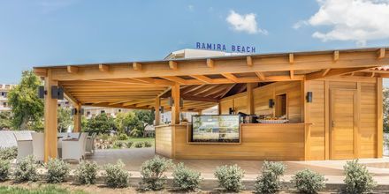 Creperie på hotell Mitsis Ramira Beach Hotel i Psalidi på Kos, Grekland.