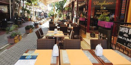 Restaurang på hotell Musti i Alanya, Turkiet.
