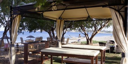 Massage vid stranden på hotell Mythos Beach Resort i Afandou, Rhodos.