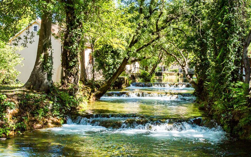Historiska Trogir & nationalparken Krka