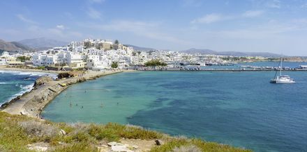 Naxos stad i Grekland.