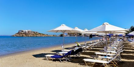 St George Beach i Naxos stad, Grekland.