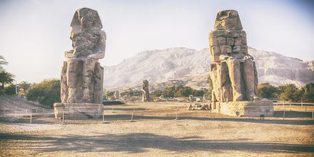 De imponerande Memnon-statyerna.