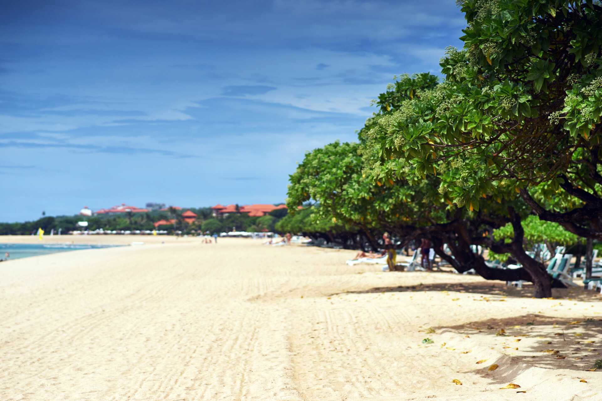 Nusa Dua Beach på Bali, Indonesien.