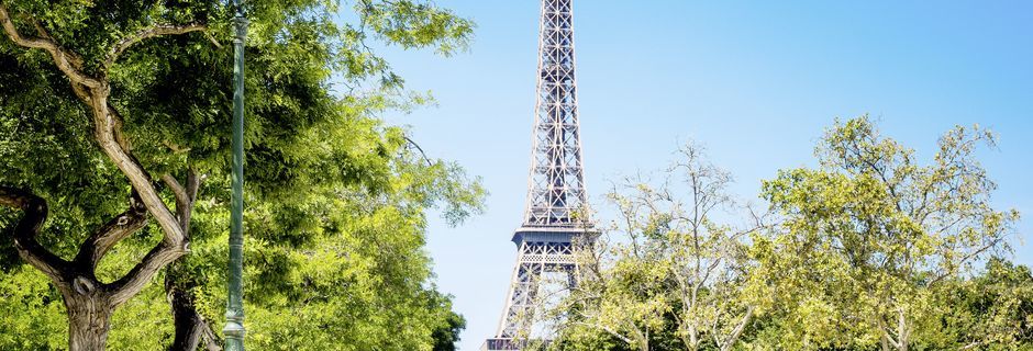 Eiffeltornet i Paris, stadens mest kända sevärdhet.