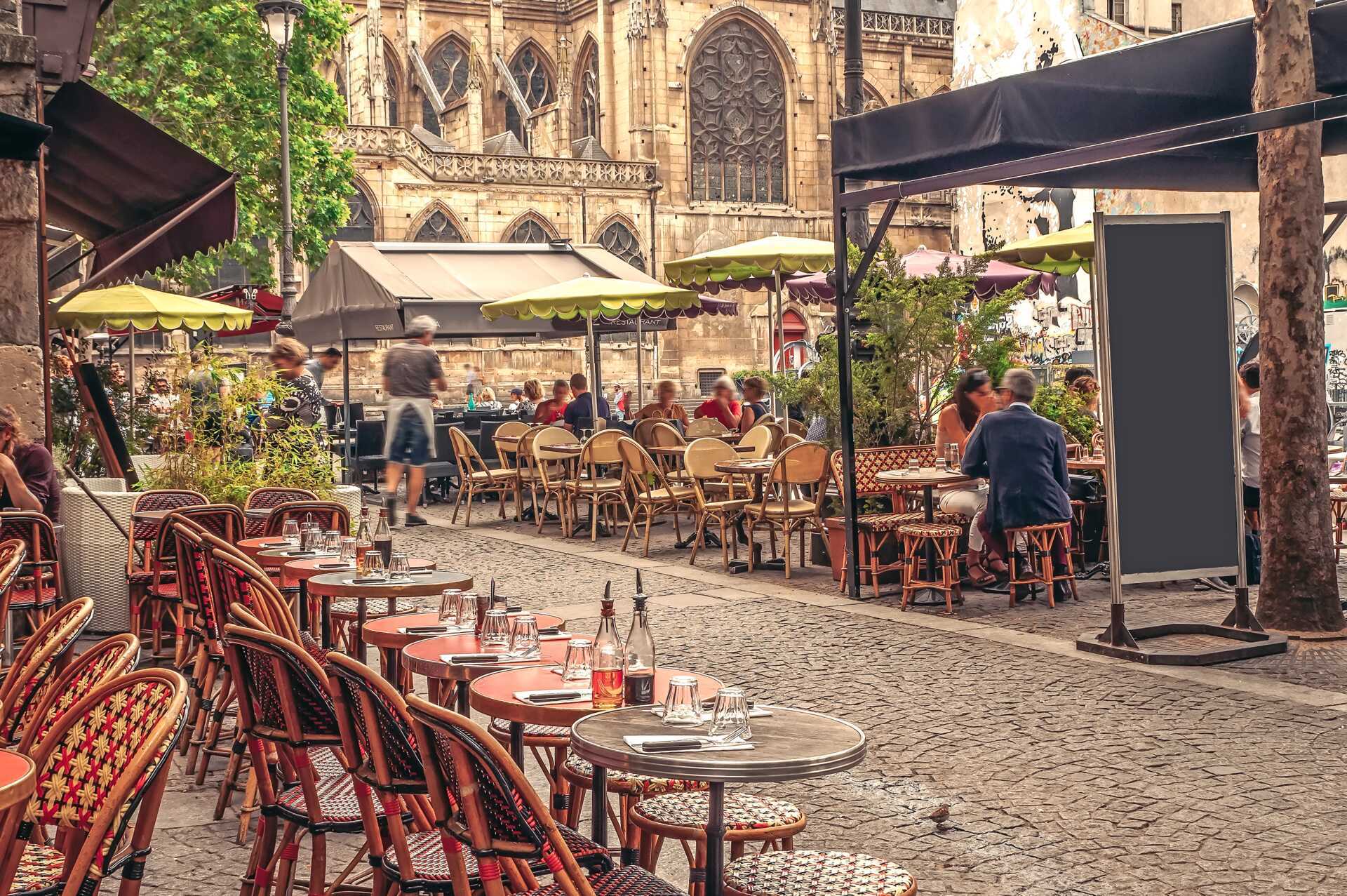 Restauranger i Paris, Frankrike.
