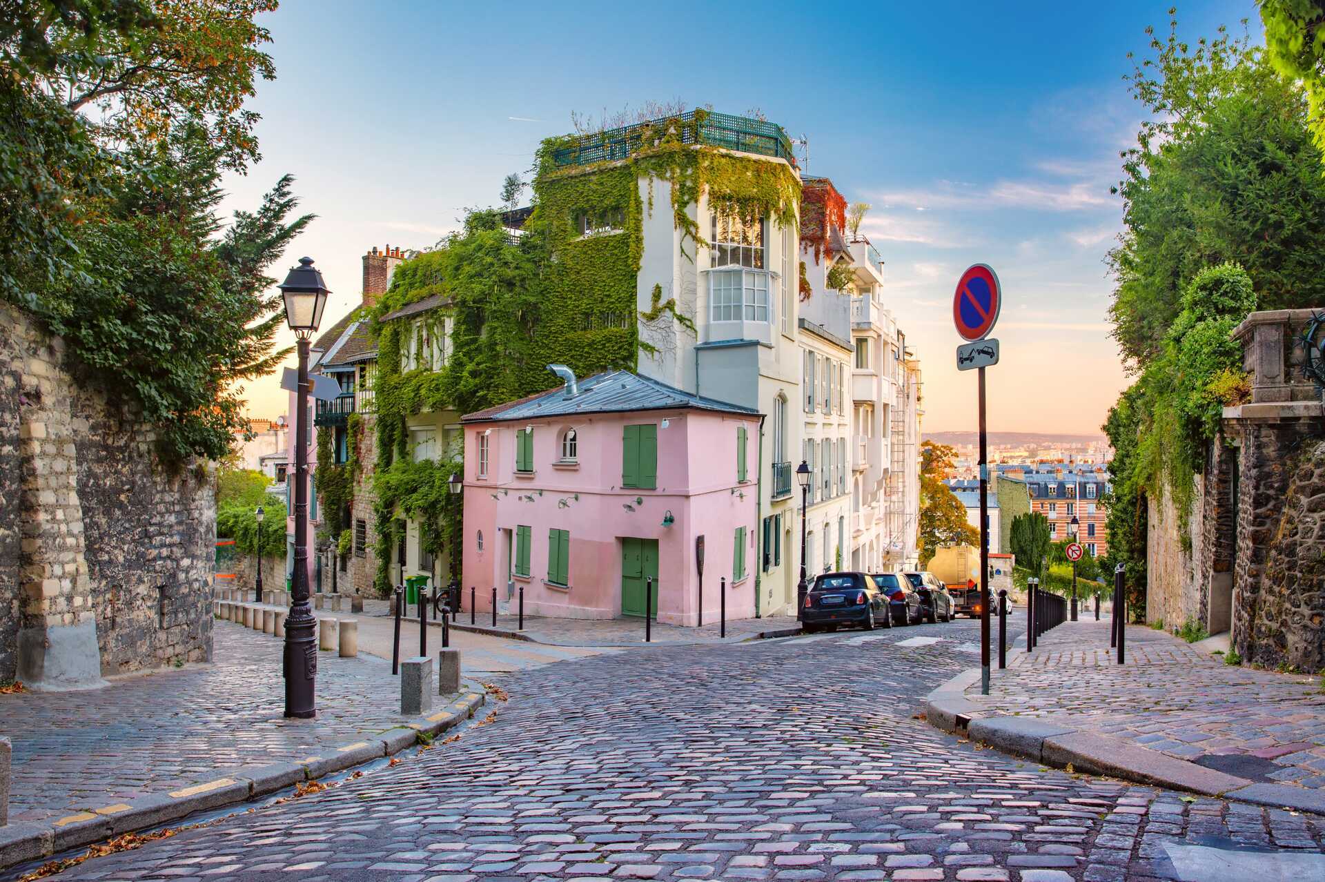 Montmartre i Paris, Frankrike.