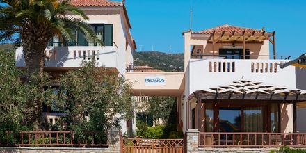 Hotell Pelagos Beach i Votsalakia på Samos, Grekland.