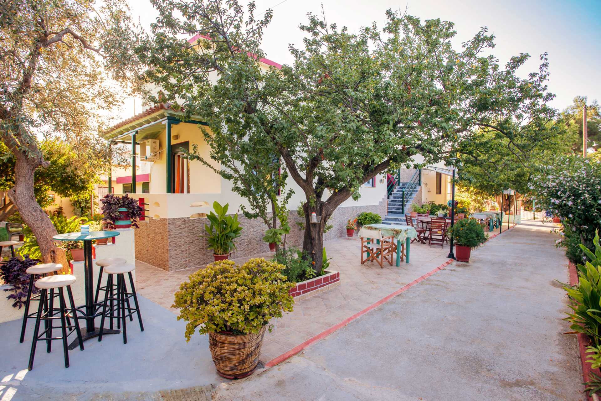 Pension Soula på Skopelos i Grekland.