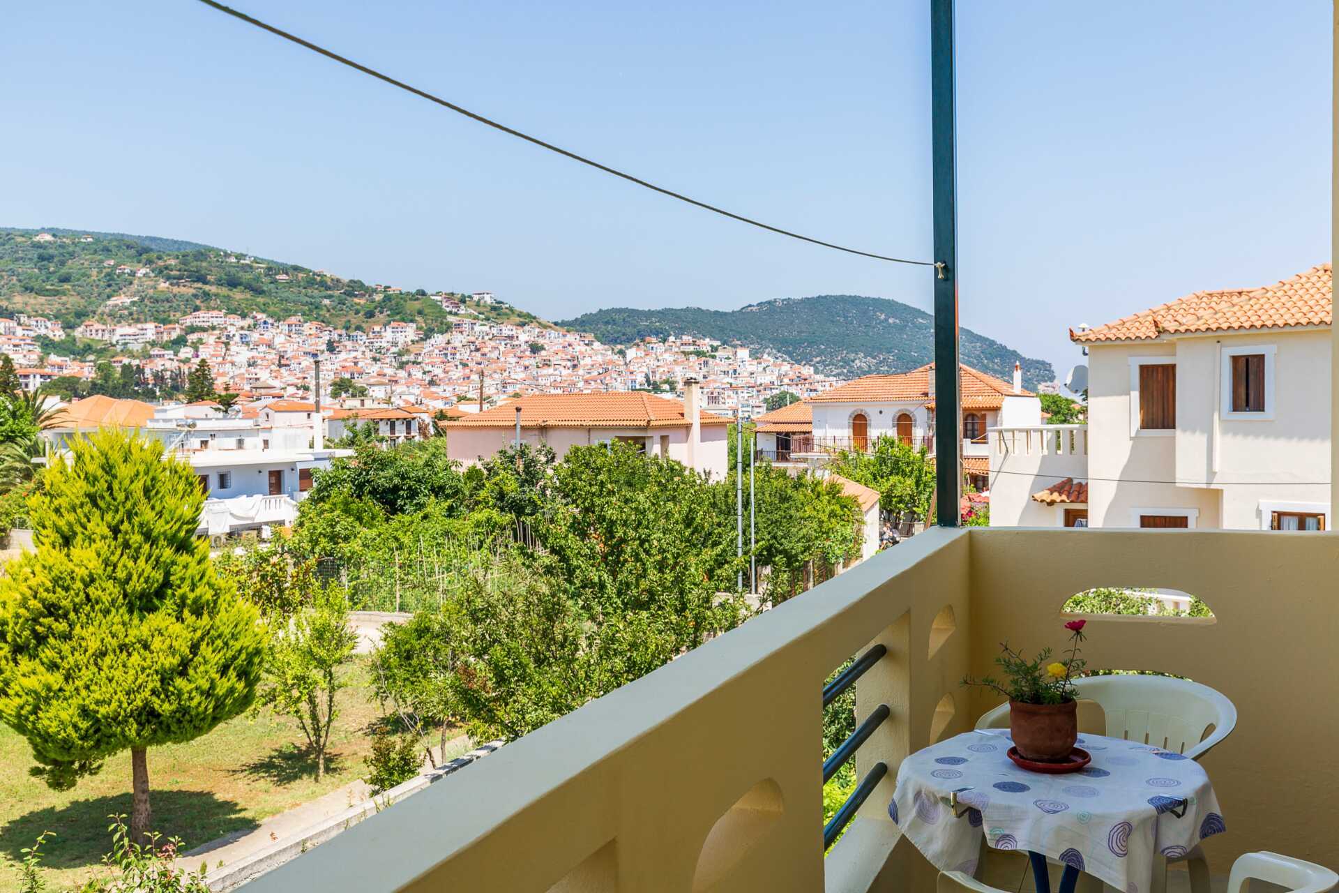 Pension Soula på Skopelos i Grekland.