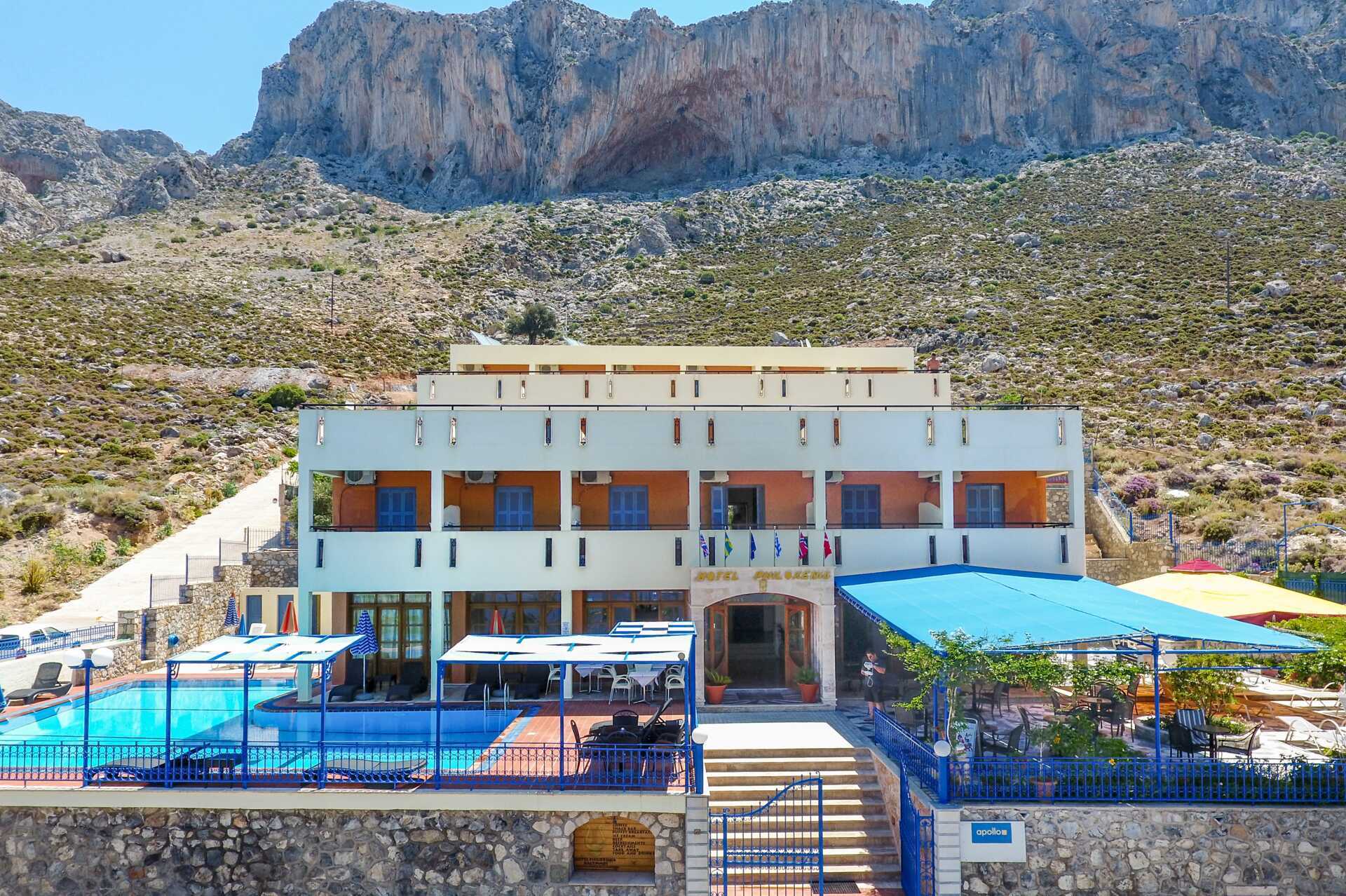 Hotell Philoxenia i Massouri på Kalymnos, Grekland.