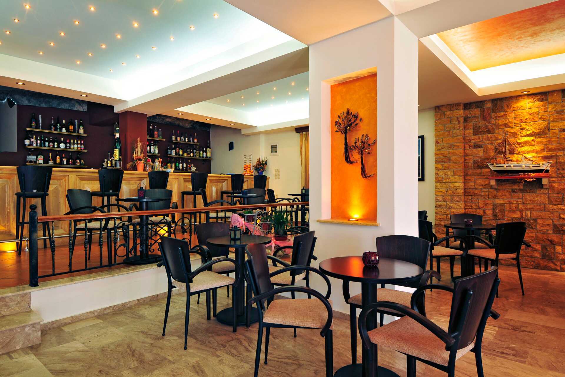 Restaurangen på hotell Philoxenia i Massouri på Kalymnos, Grekland.