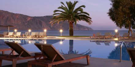 Poolen på hotell Pilot Beach i Georgioupolis på Kreta, Grekland.