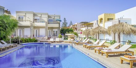 Poolområde på hotell Platanias Mare i Platanias, Kreta.