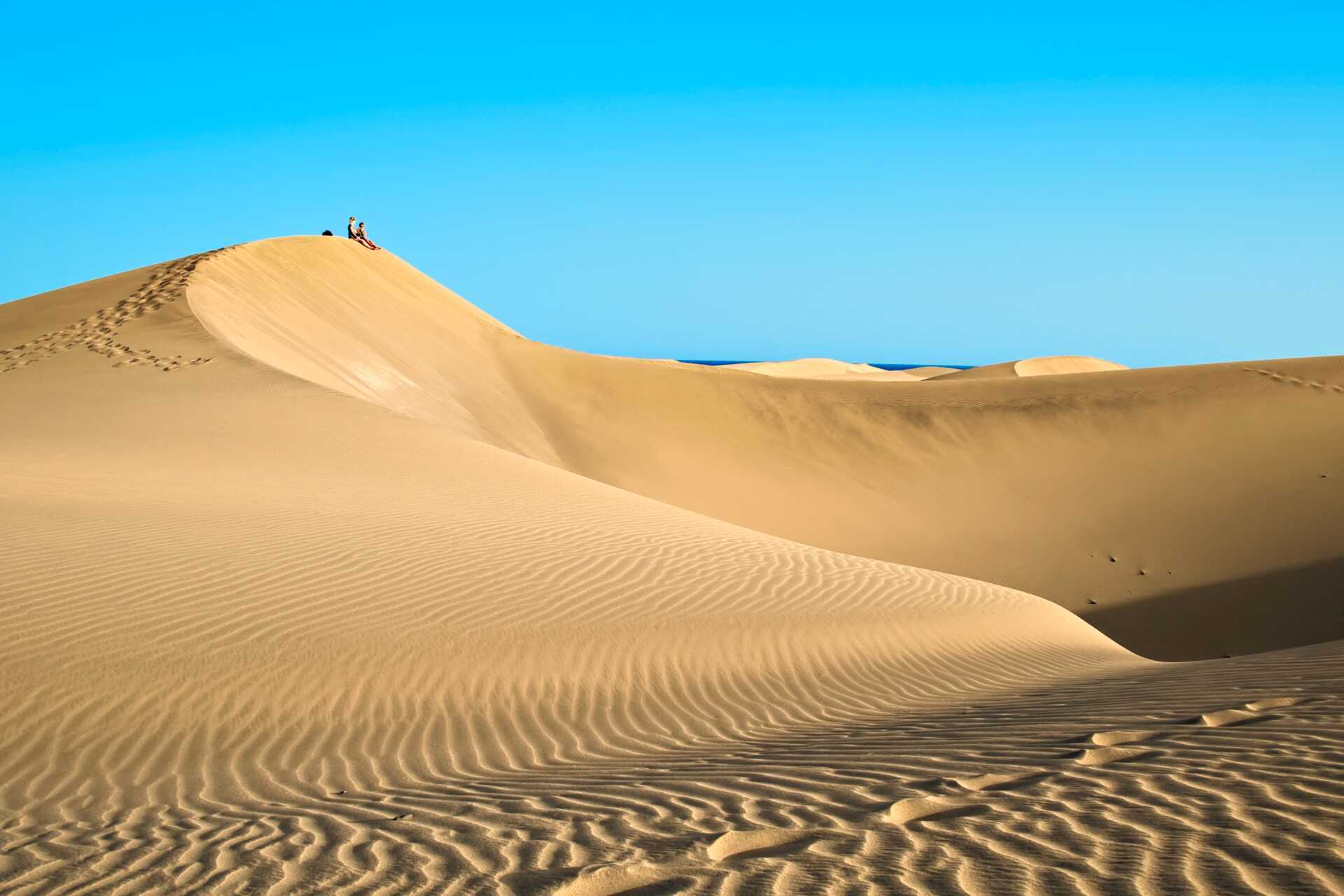 Sanddynerna mellan Playa del Inglés och Maspalomas.