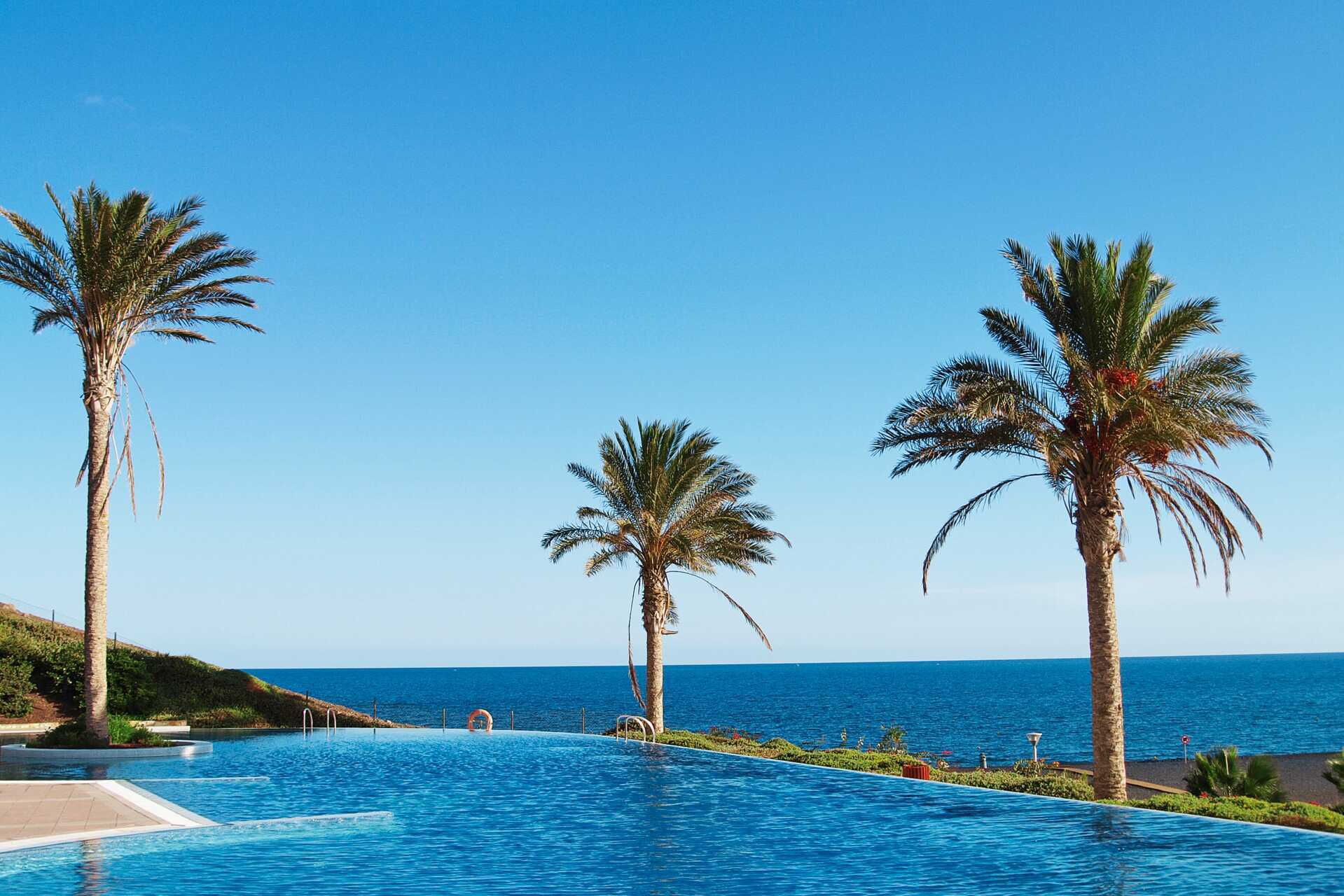 Poolen vid Playitas Hotel, Fuerteventura.