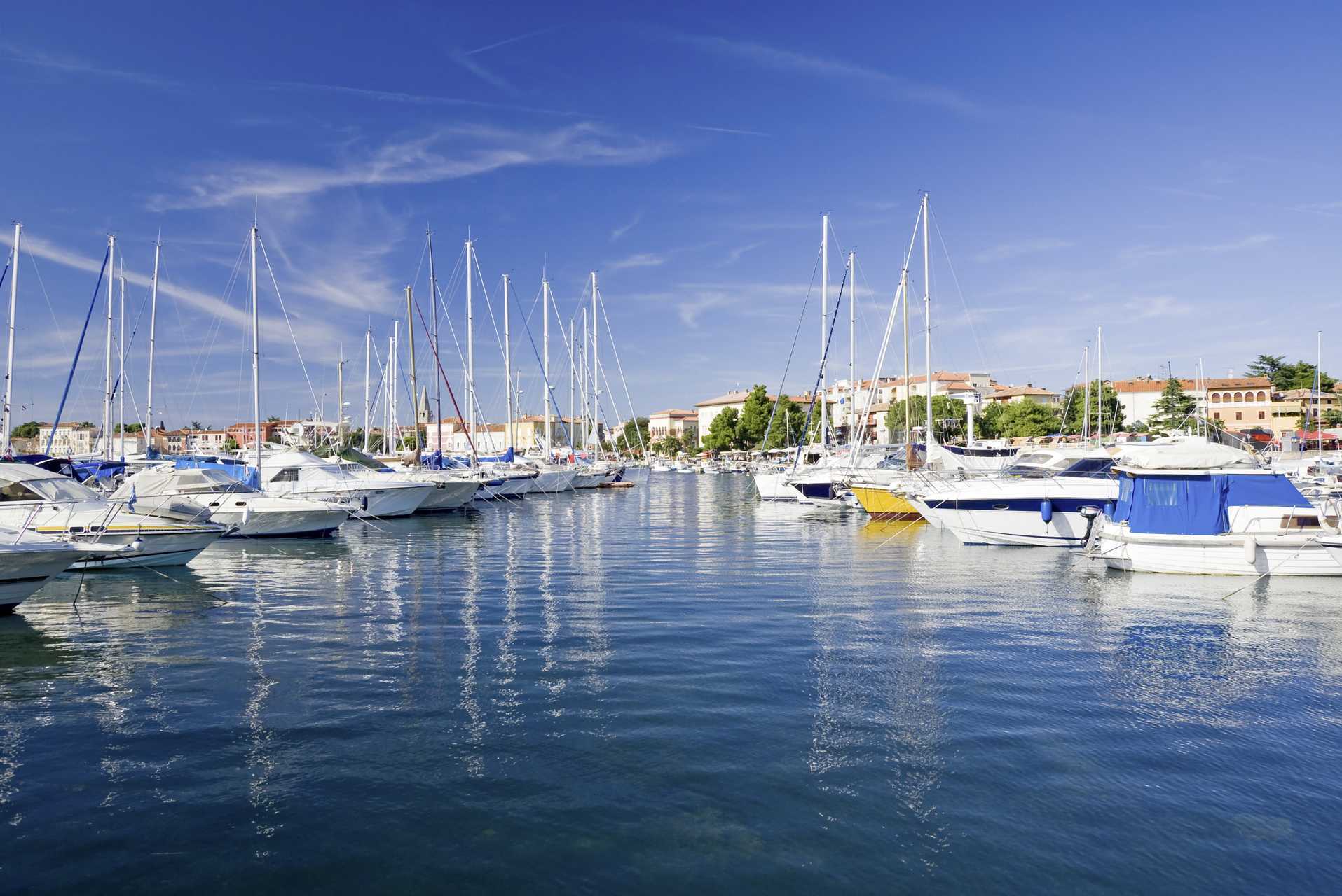 Marinan i Porec, Kroatien.