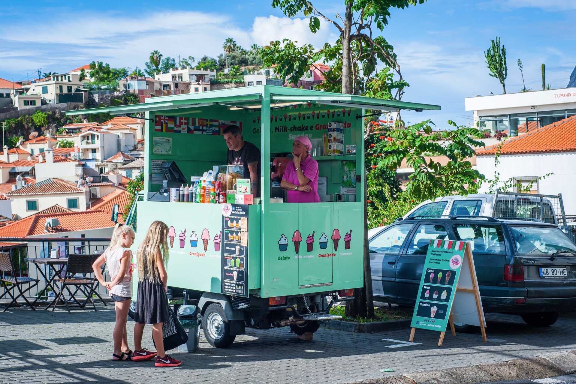 Glasstånd i Funchal på Madeira.