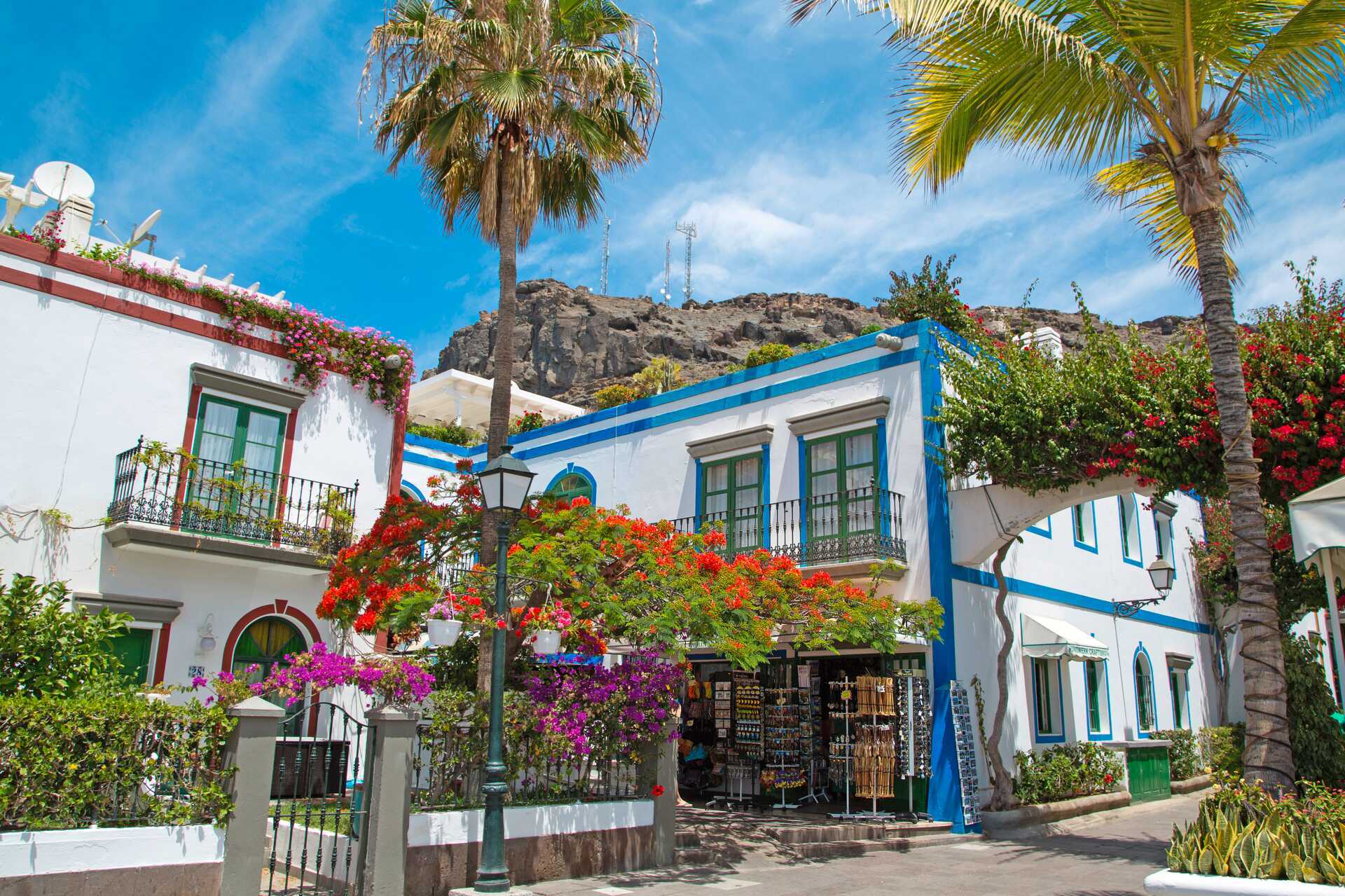 Puerto de Mogán på Gran Canaria, Spanien.