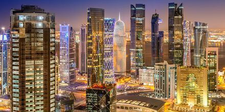 Huvudstaden Doha är en modern och lyxig storstad.