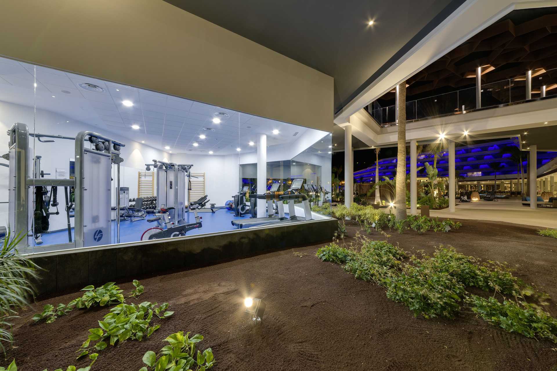 Gym på Radisson Blu Resort & Spa i Puerto de Mogán på Gran Canaria.