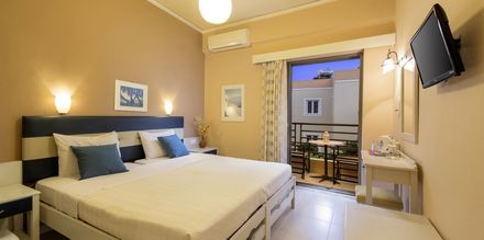 Dubbelrum på hotell Rea i Paleochora på Kreta, Grekland.