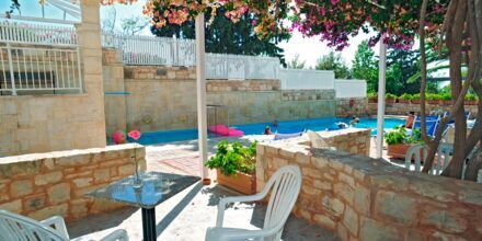 Poolen vid familjerummen med delad pool på hotell Rethymno Mare Resort, Grekland.