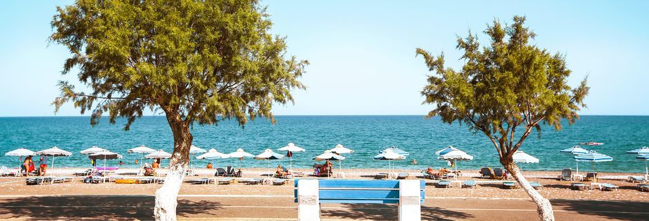 Afandoustranden på Rhodos, Grekland.