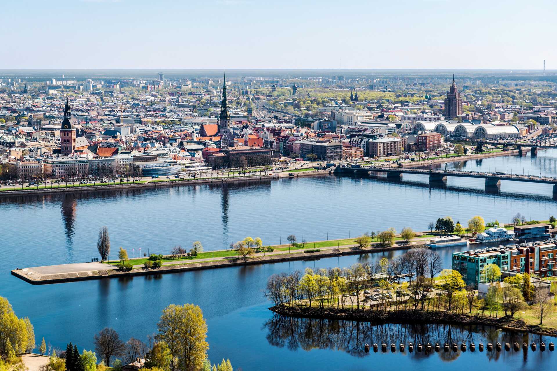Riga i Lettland.