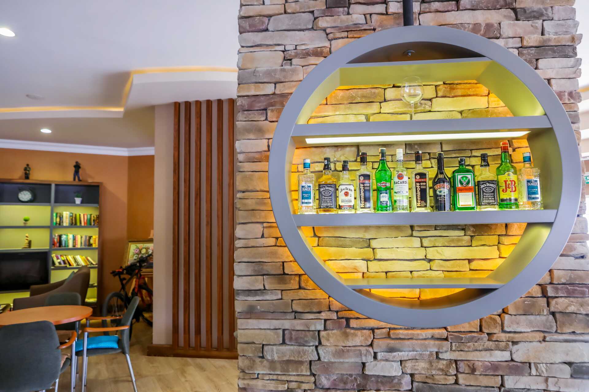 Lobbybaren på hotell Riviera i Alanya, Turkiet.
